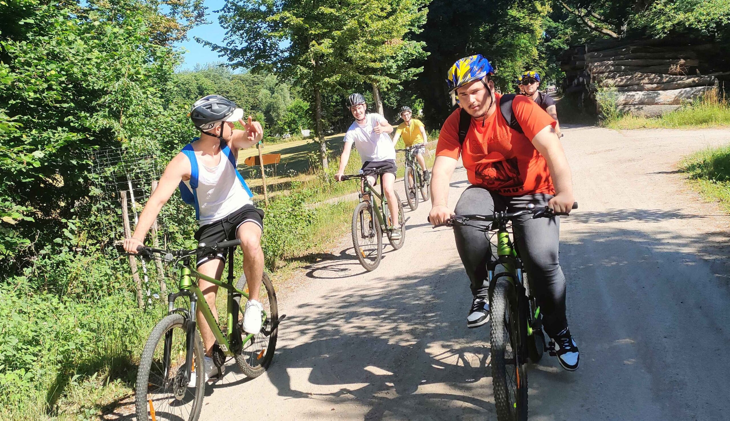 Mountainbike-Ausfahrt der 4ETL6, Stockerauer Au