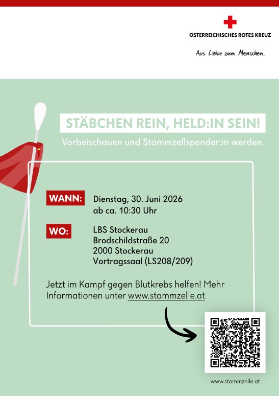 Stammzellenspende III. Lehrgang 2025/26 & Save the Date IV. Lehrgang 2025/26