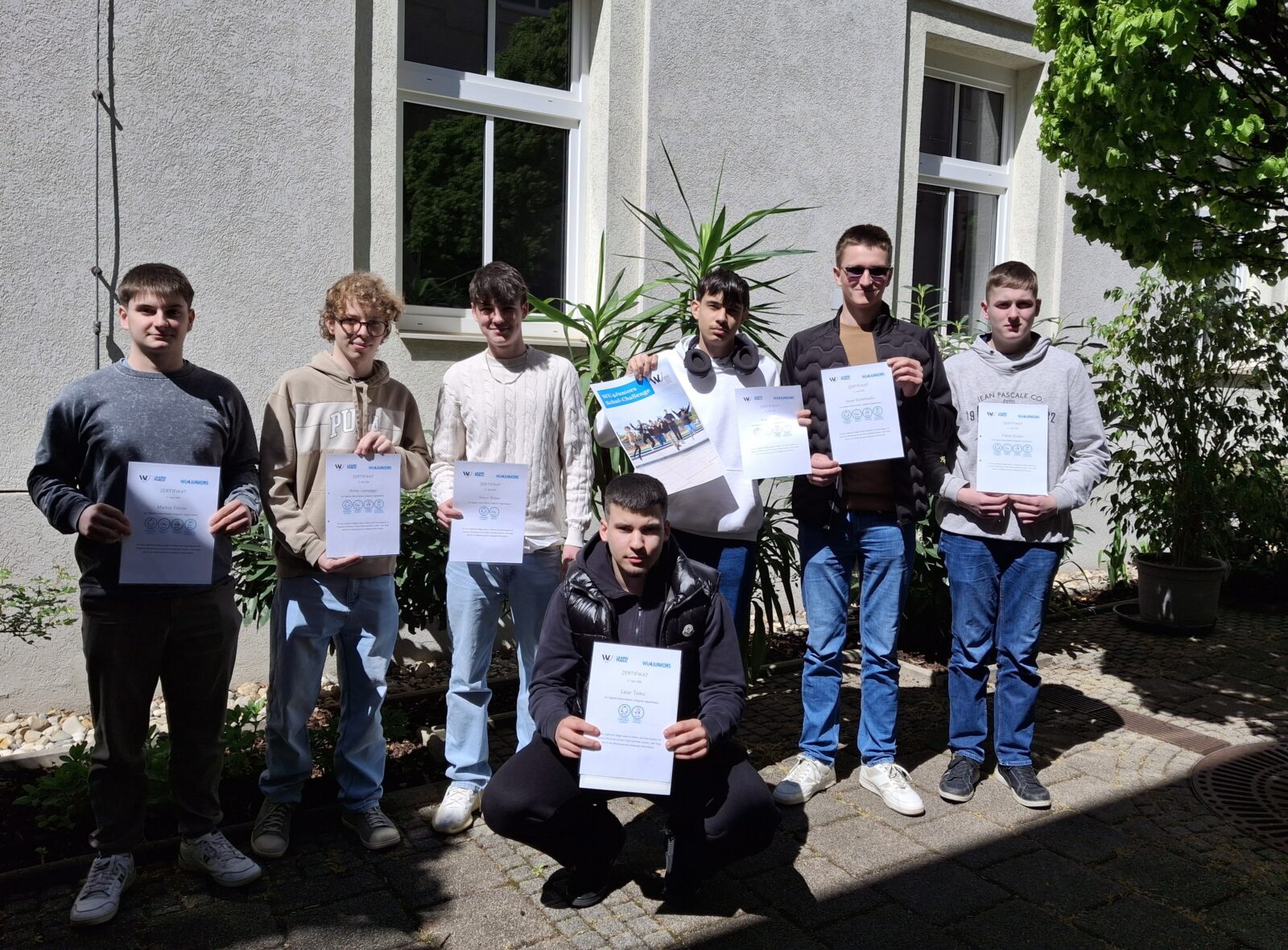 WU4Juniors Teilnehmer der Schulchallenge