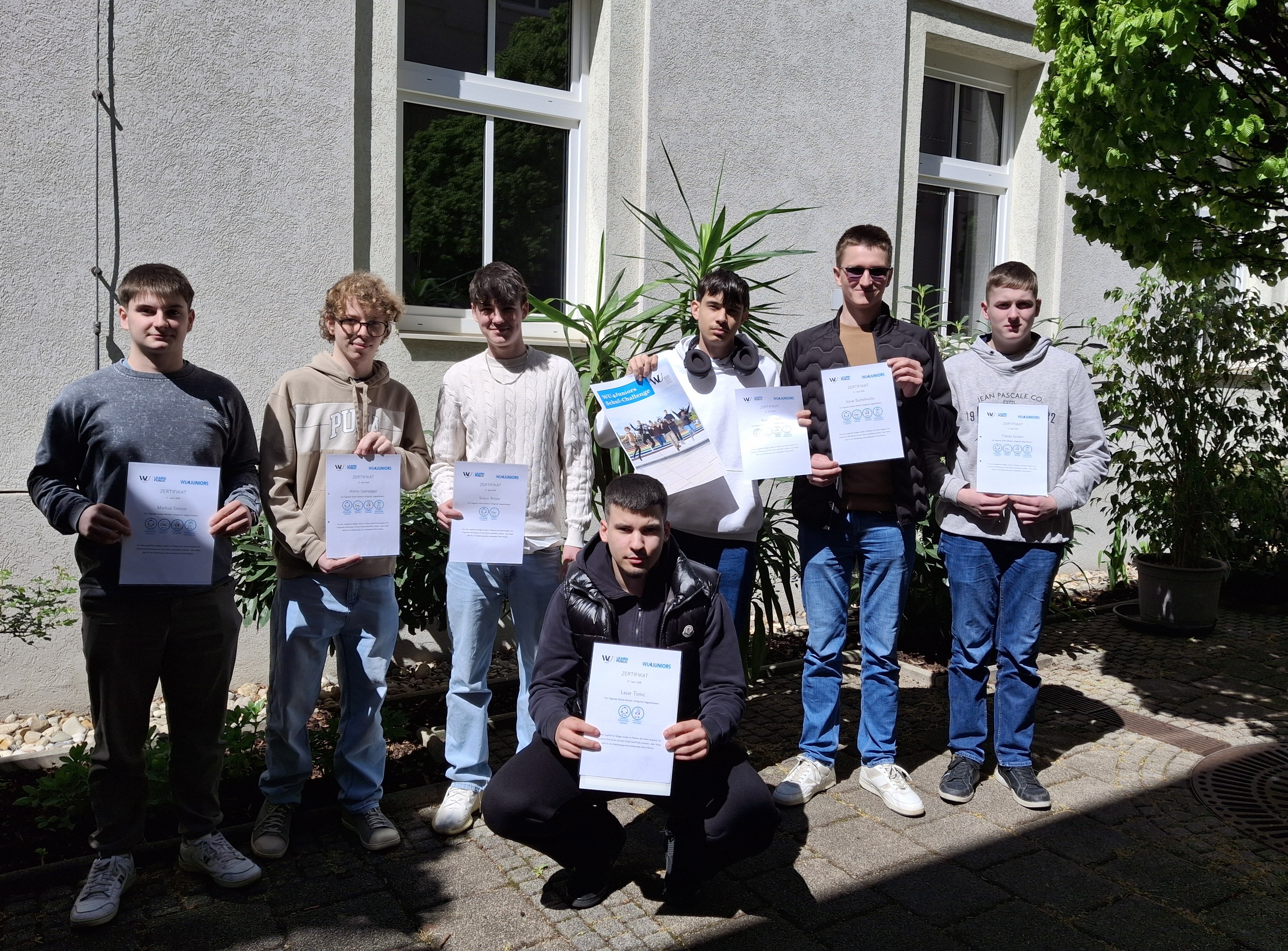 WU4Juniors Teilnehmer der Schulchallenge