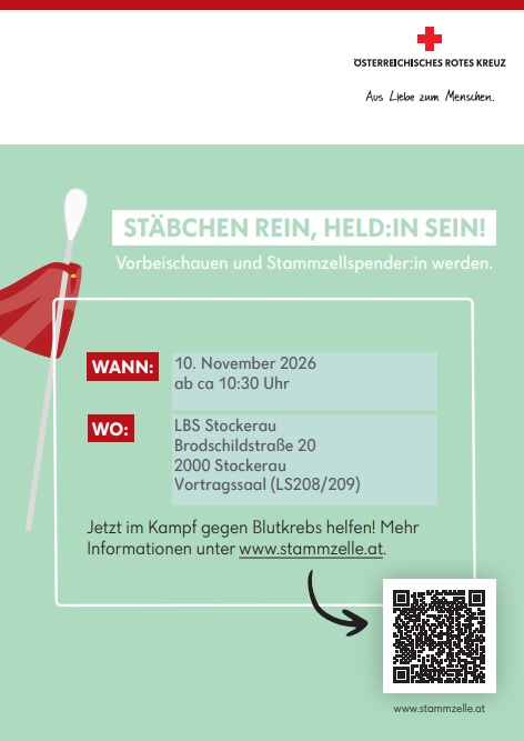 Save the date: 10. November 2026 – Registrierung als Stammzellenspender:in